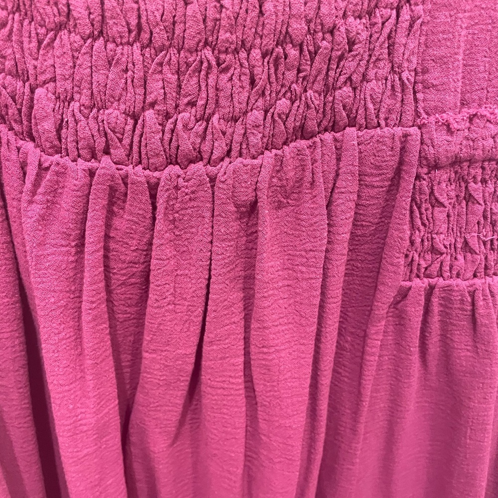 Free People Raspberry Magenta Midi Sundress - Picture 4 of 4